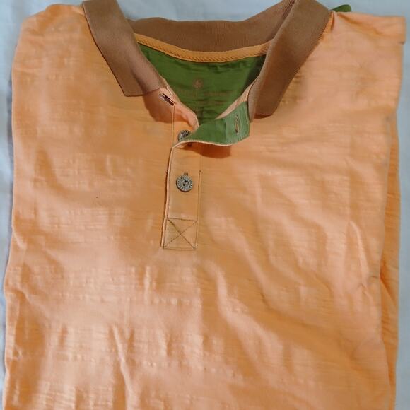 Territory Ahead XLT 100% cotton textured weave peach collared easy care ss polo - Picture 8 of 12